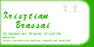 krisztian brassai business card